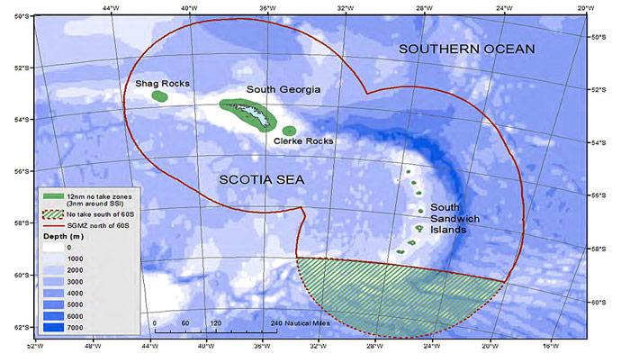 Karte Schutzgebiet von South Georgia